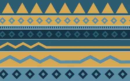 Bosphorus Kilim — colourful blue and gold kilim background
