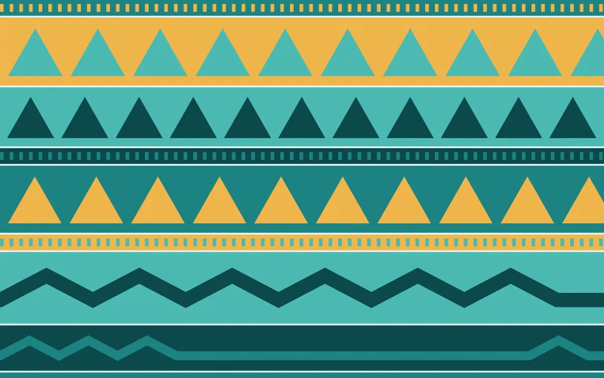 Cancún Surf Kilim — colourful teal and gold kilim background