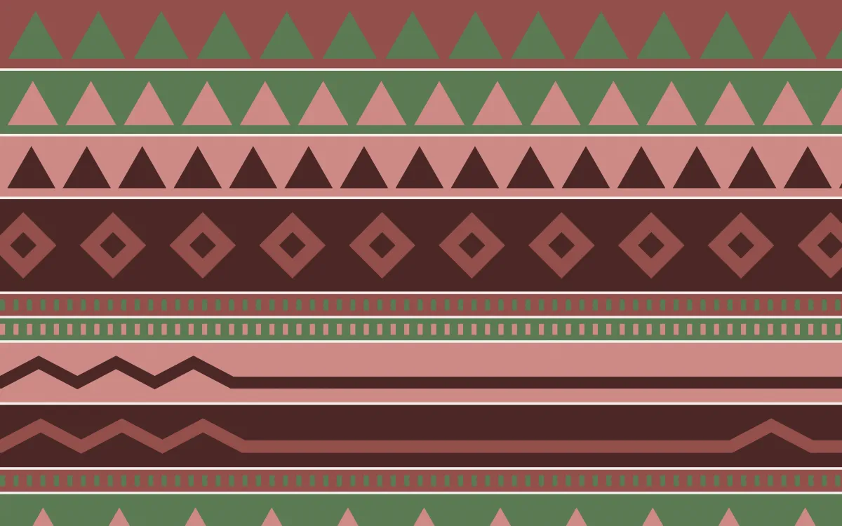 Cape Protea Kilim — colourful red and green kilim background