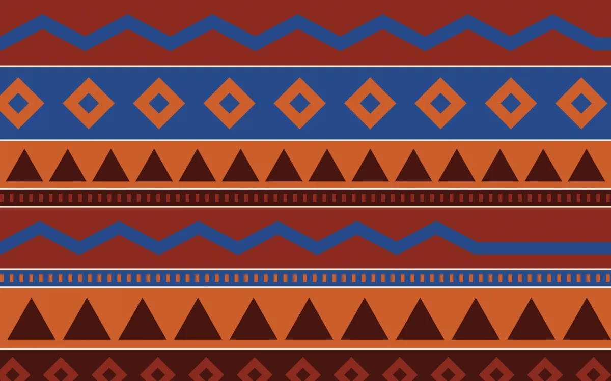 Cusco Weave Kilim — colourful red, blue and orange kilim background