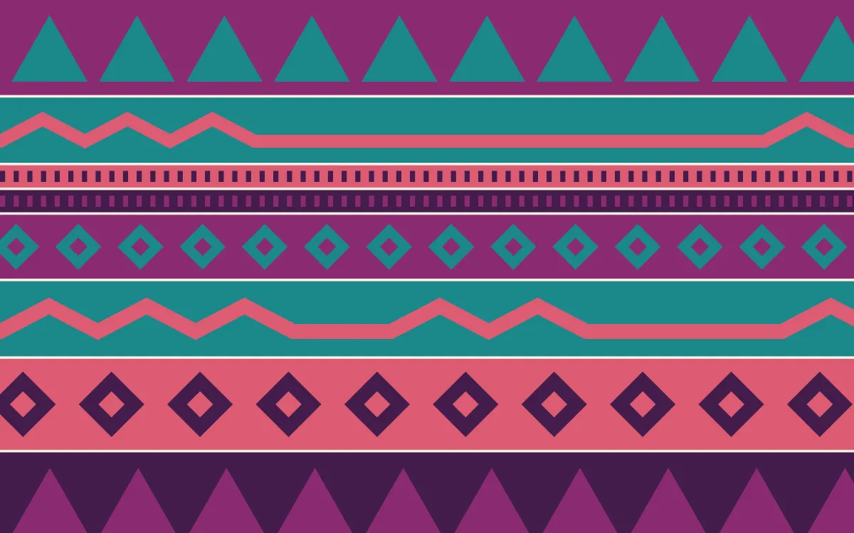 Fiesta Brava Kilim — colourful pink, teal and red kilim background