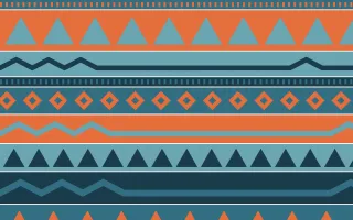 Park Mosaic Kilim — colourful blue, orange and teal kilim background