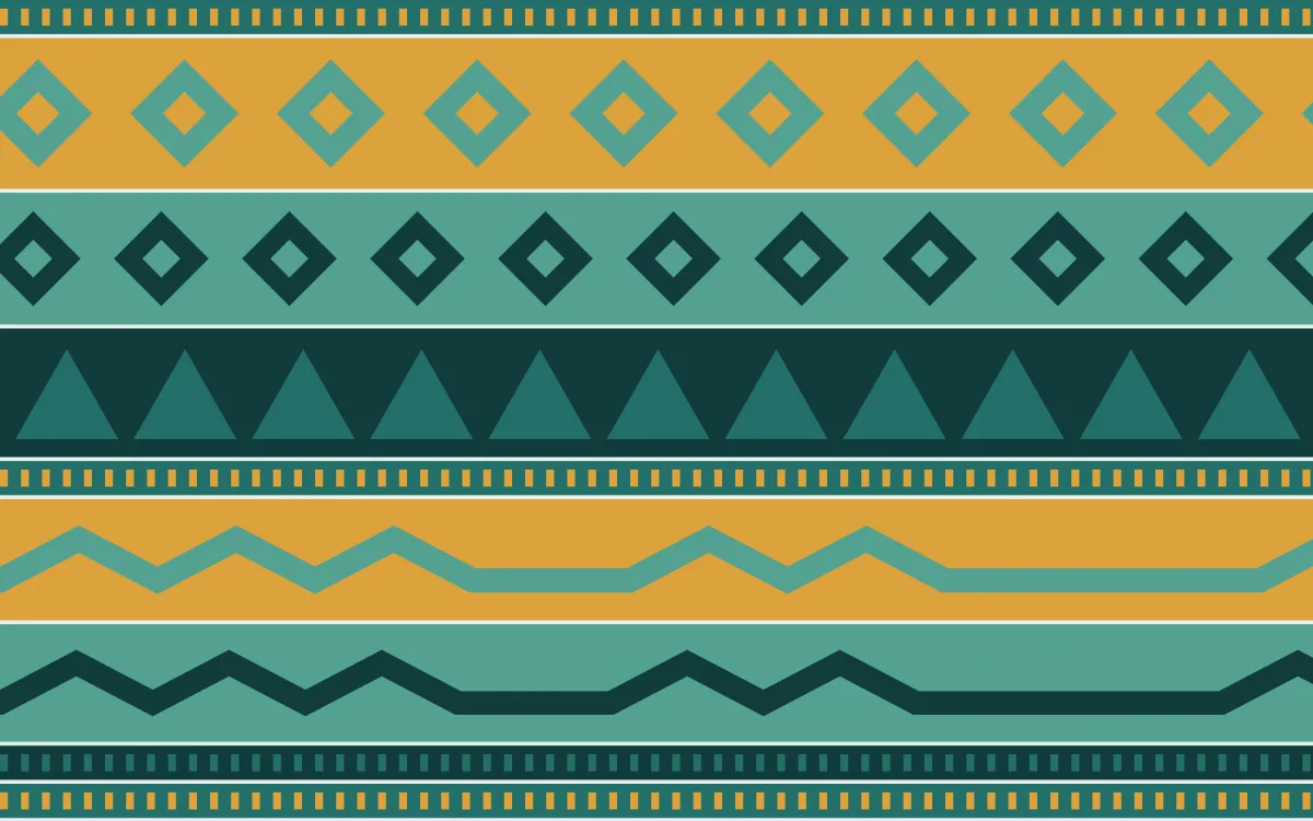 Ha Long Jade Kilim — colourful teal and gold kilim background