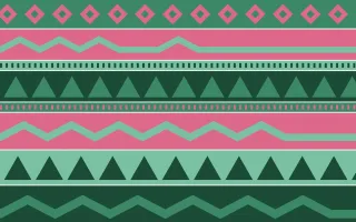 Hanbok Mint Kilim — colourful green and pink kilim background