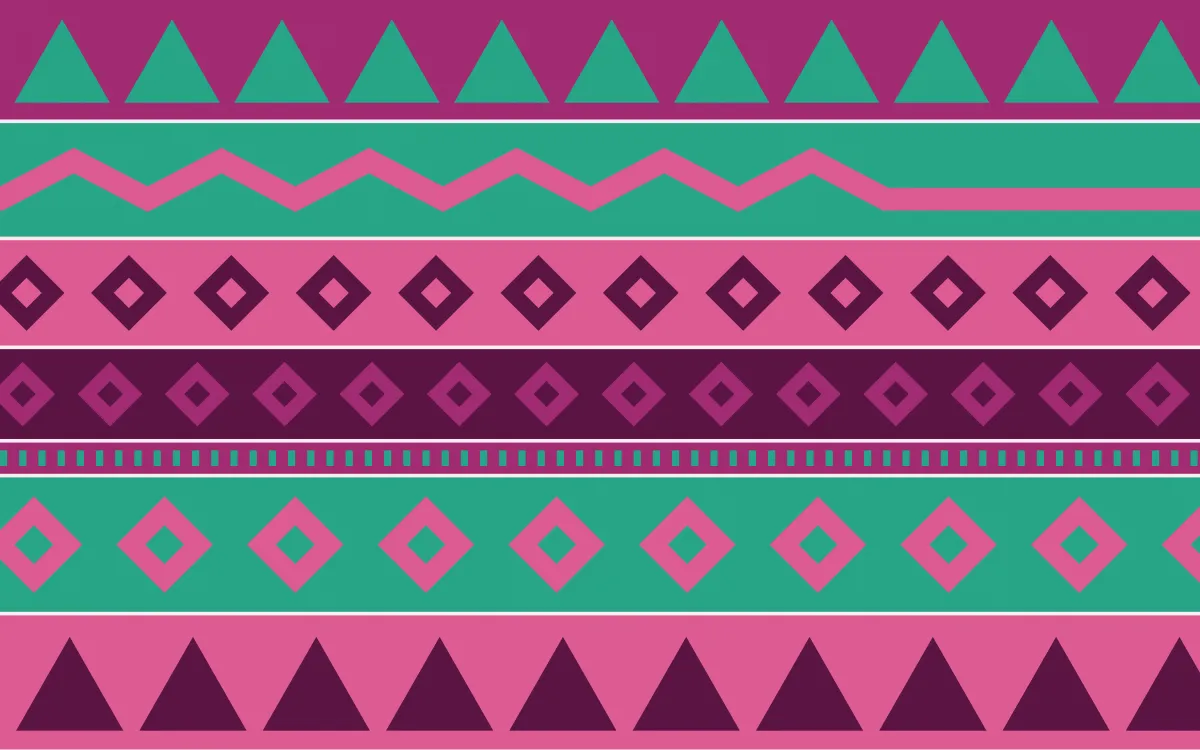 Holi Splash Kilim — colourful pink and teal kilim background