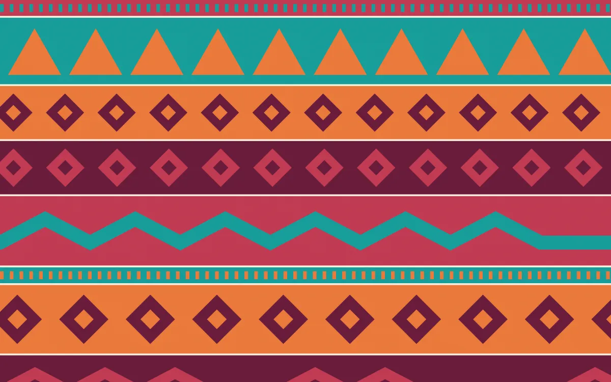 Island Punch Kilim — colourful red, teal and orange kilim background
