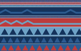 Iznik Blue Kilim — colourful blue and red kilim background