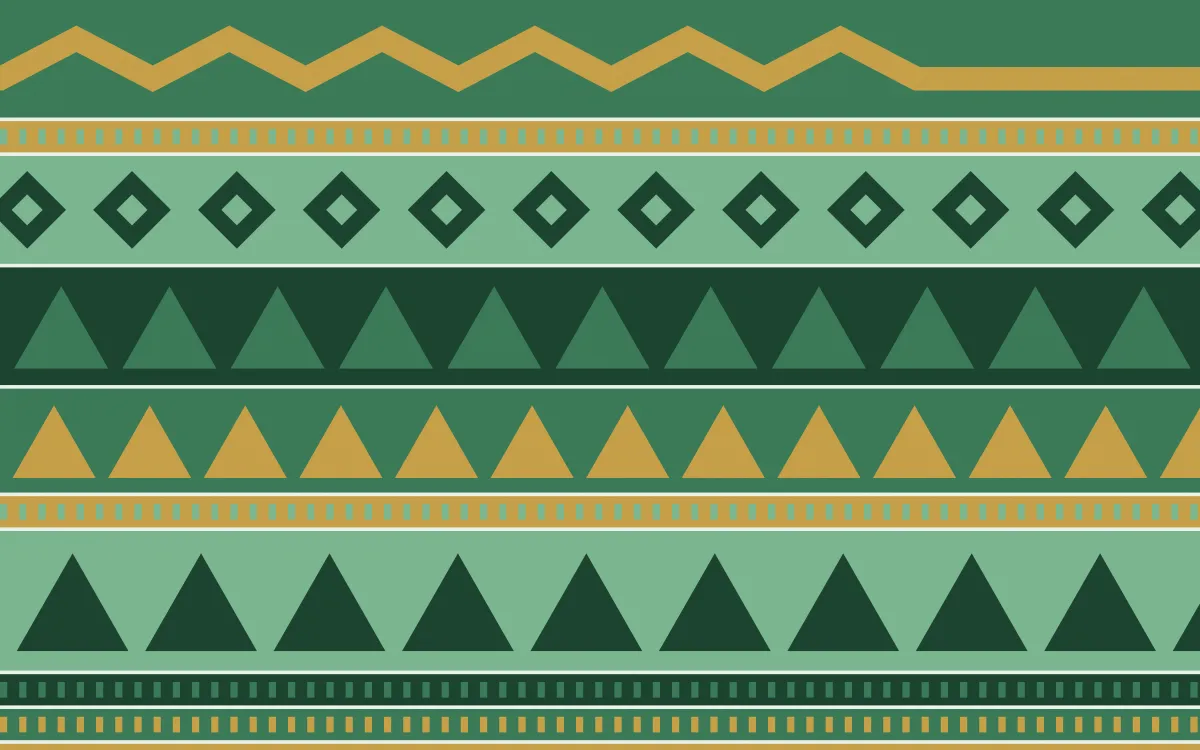 Jade Dynasty Kilim — colourful green and gold kilim background