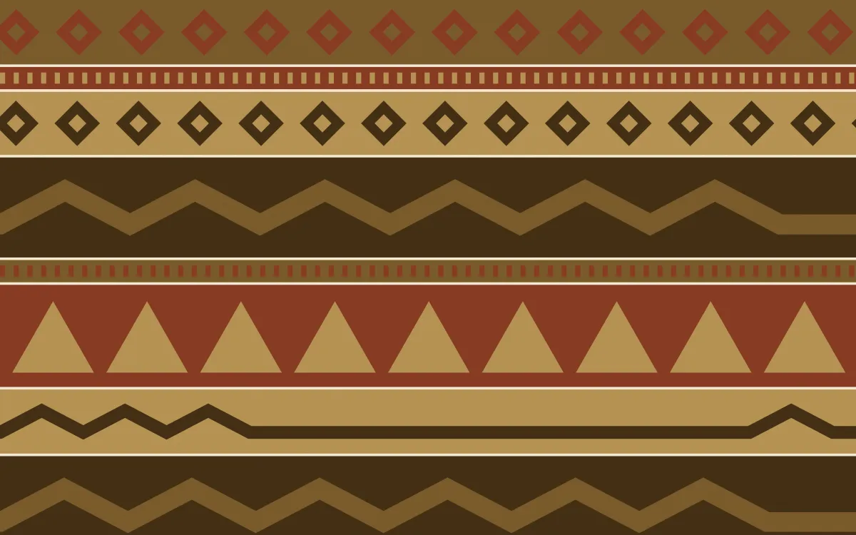 Java Heritage Kilim — colourful brown and gold kilim background