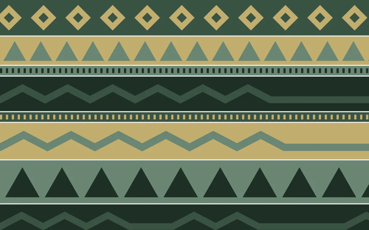 Kiwi Fern Kilim — colourful green and yellow kilim background