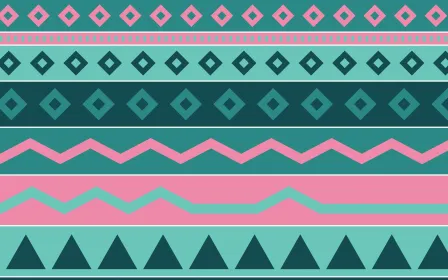 Miami Deco Kilim — colourful teal and pink kilim background