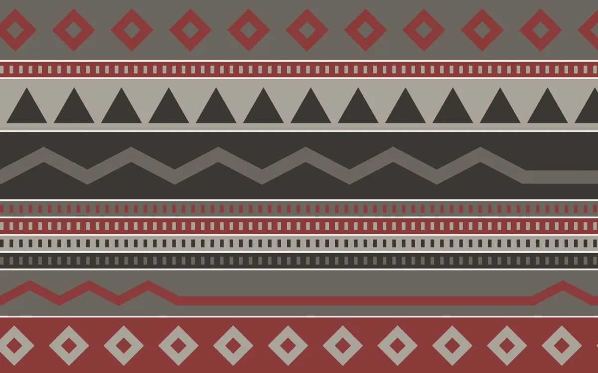 Milano Stone Kilim — colourful grey, red and orange kilim background