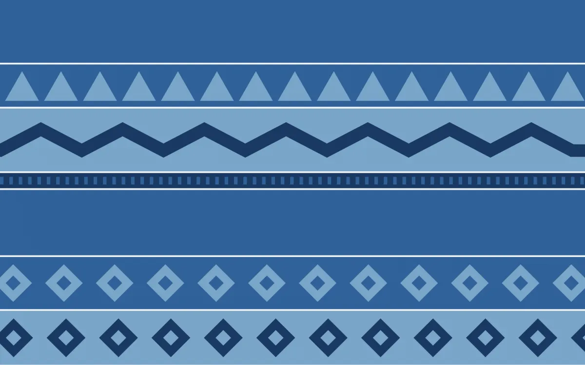 Ming Porcelain Kilim — colourful blue kilim background