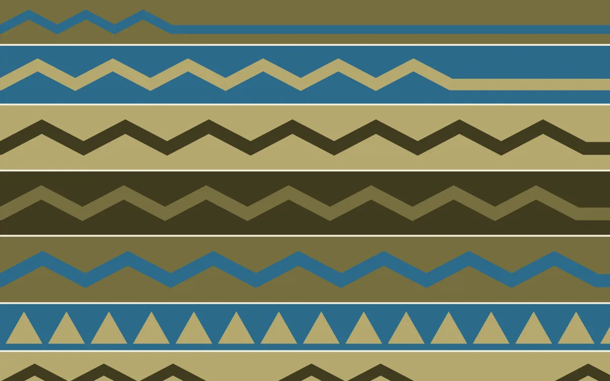 Nile Papyrus Kilim — colourful yellow and blue kilim background
