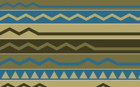 Nile Papyrus Kilim — colourful yellow and blue kilim background