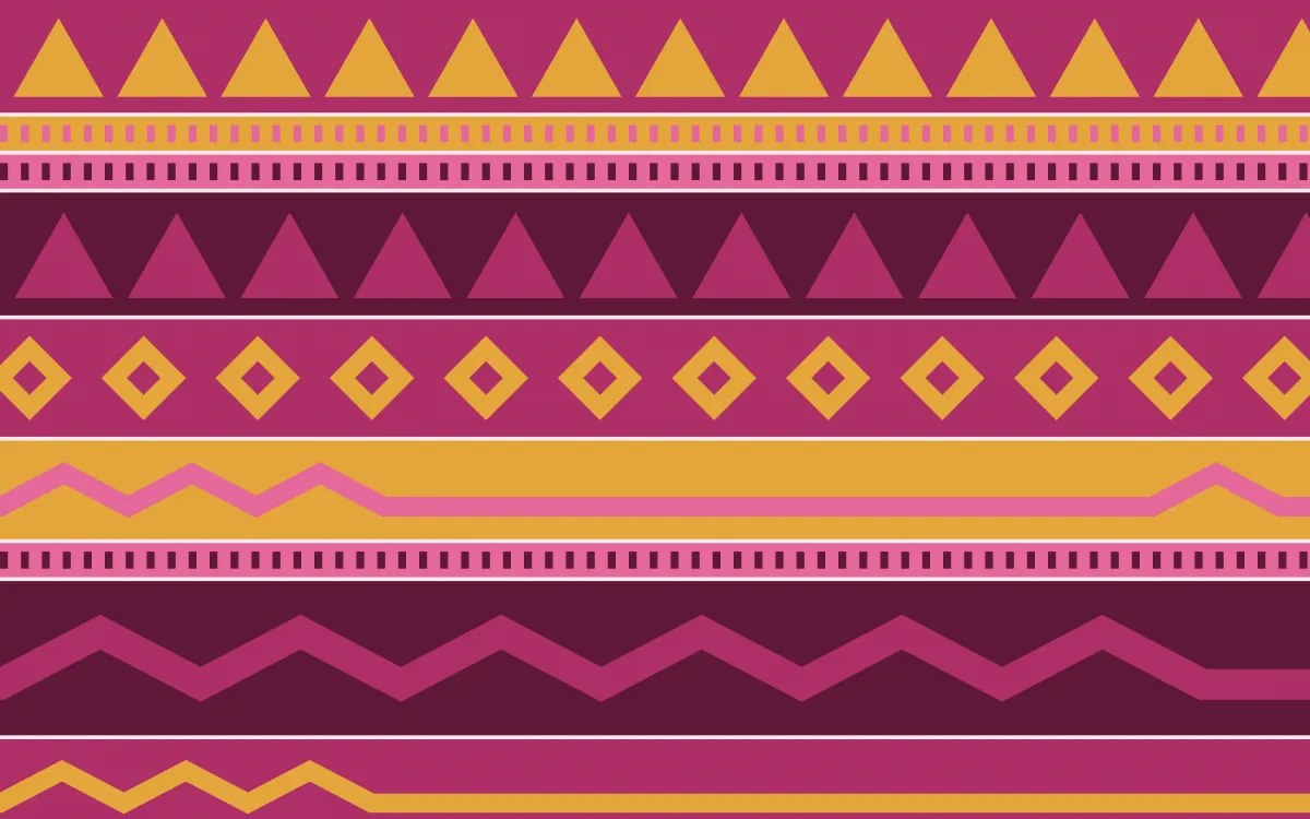 Oaxaca Pink Kilim — colourful pink and gold kilim background