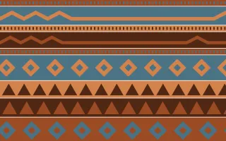 Outback Clay Kilim — colourful brown, blue and orange kilim background