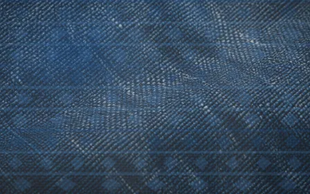 Kilim Dawn Mist — colourful blue and white kilim background