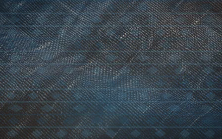 Kilim Overcast — colourful blue and orange kilim background