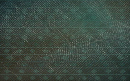 Kilim Spotlight — colourful teal and gold kilim background