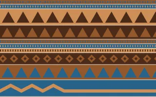 Porto Terra Kilim — colourful brown, blue and orange kilim background