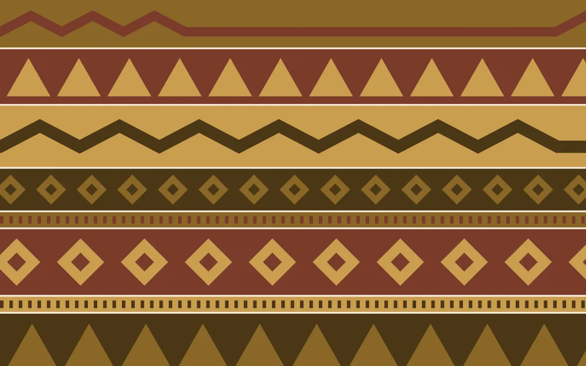 Prague Gold Kilim — colourful brown and gold kilim background