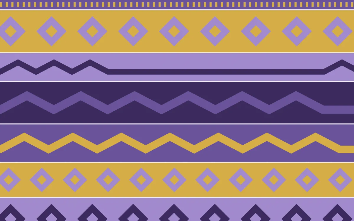 Provence Kilim — colourful purple and gold kilim background