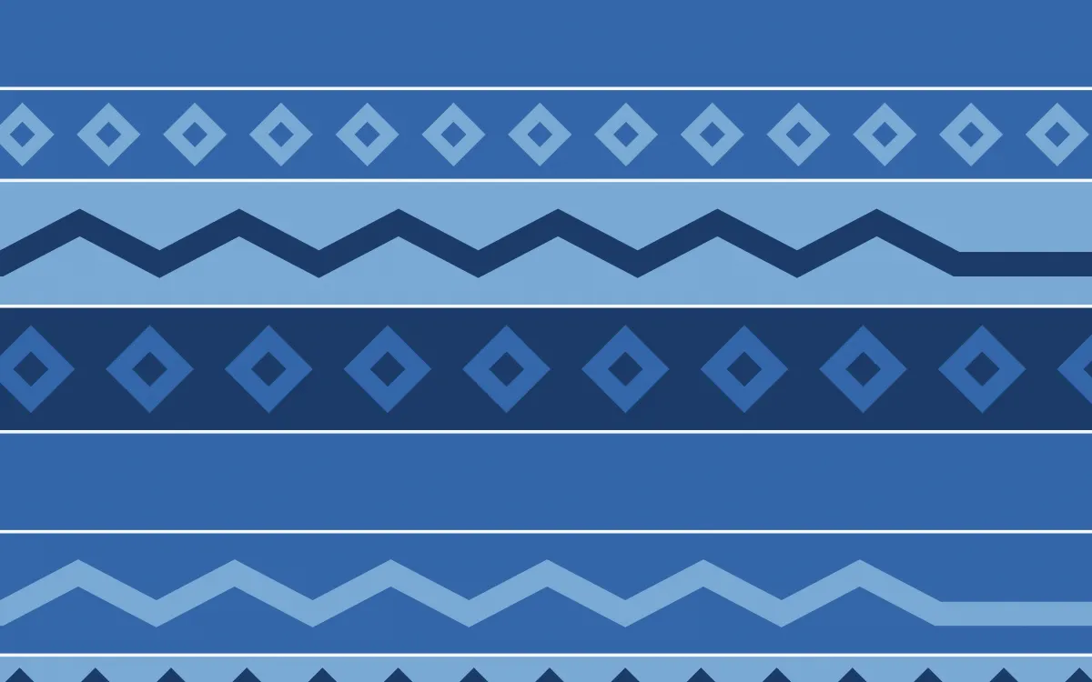 Santorini Kilim — colourful blue kilim background