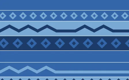 Santorini Kilim — colourful blue kilim background