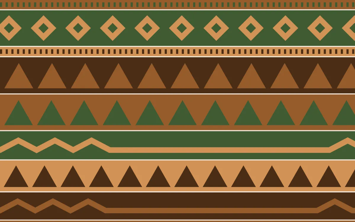 Savanna Clay Kilim — colourful brown, green and orange kilim background