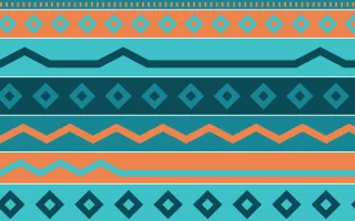Tahiti Lagoon Kilim — colourful teal and orange kilim background