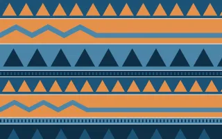Titicaca Kilim — colourful blue and orange kilim background