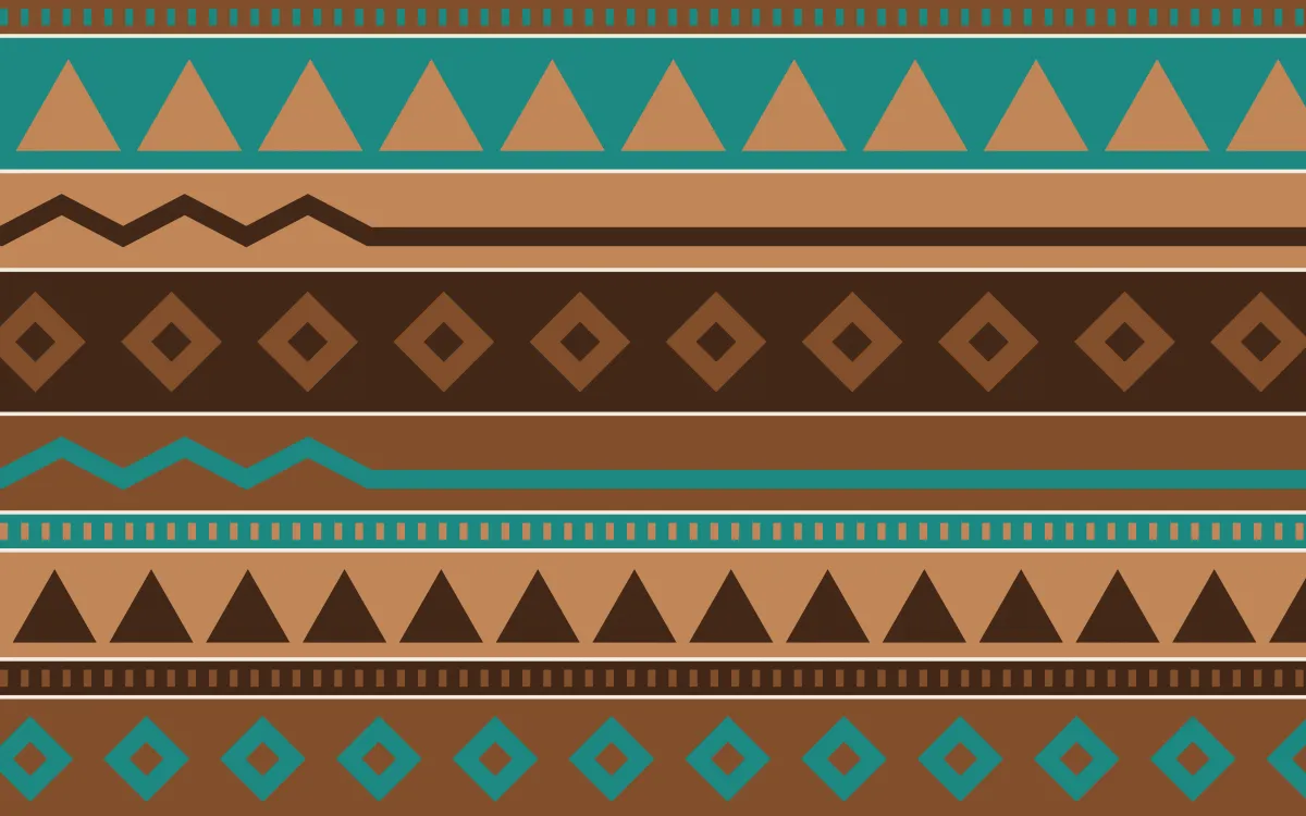 Zanzibar Spice Kilim — colourful brown, teal and orange kilim background