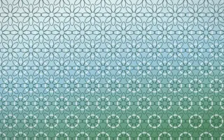 Clear Day Lace III — light blue and green lace background, variation III