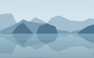 Arctic Lagoon — light blue lake background