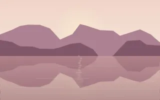 Blush Mirror Lake — light orange, pink and red lake background