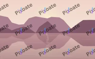 Blush Mirror Lake II — light orange, pink and red lake background, variation II