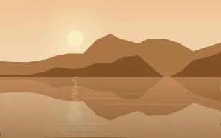 Copper Lagoon — colourful orange lake background