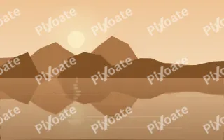 Copper Lagoon II — colourful orange lake background, variation II