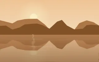 Copper Lagoon III — colourful orange lake background, variation III