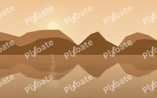 Copper Lagoon III — colourful orange lake background, variation III
