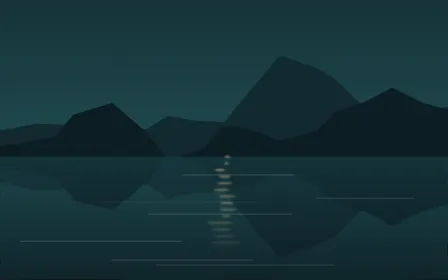 Deep Teal Tarn — dark teal lake background