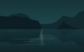 Deep Teal Tarn III — dark teal lake background, variation III