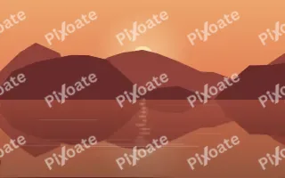 Ember Water III — colourful orange and red lake background, variation III