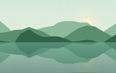 Emerald Cove — colourful green lake background