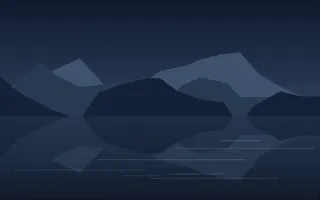 Ink Loch — dark blue lake background