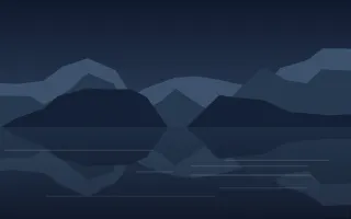 Ink Loch III — dark blue lake background, variation III