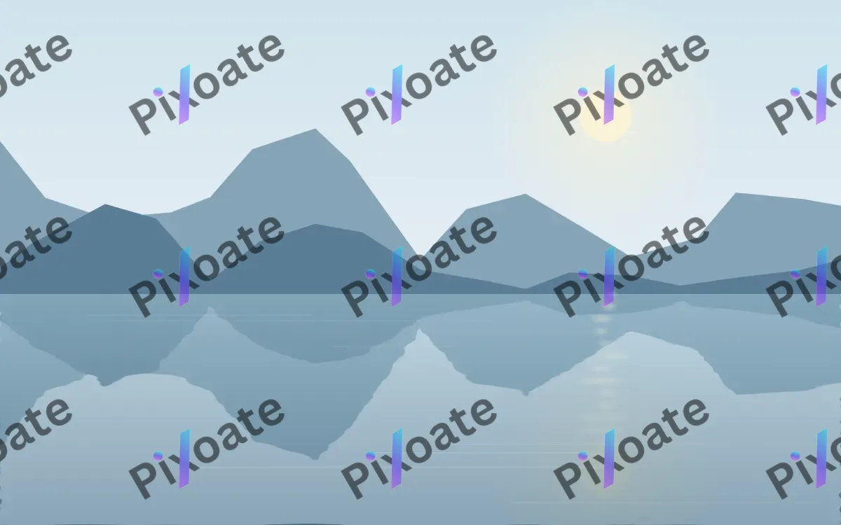 Morning Glass Lake — light blue lake background