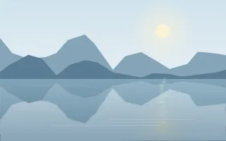 Morning Glass Lake — light blue lake background