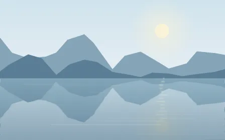 Morning Glass Lake — light blue lake background